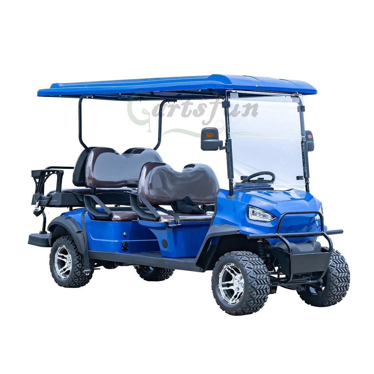 4 Seater Battery Electric Golf Cart for Adults Tourist Bus Club Car Electric Golf Buggy