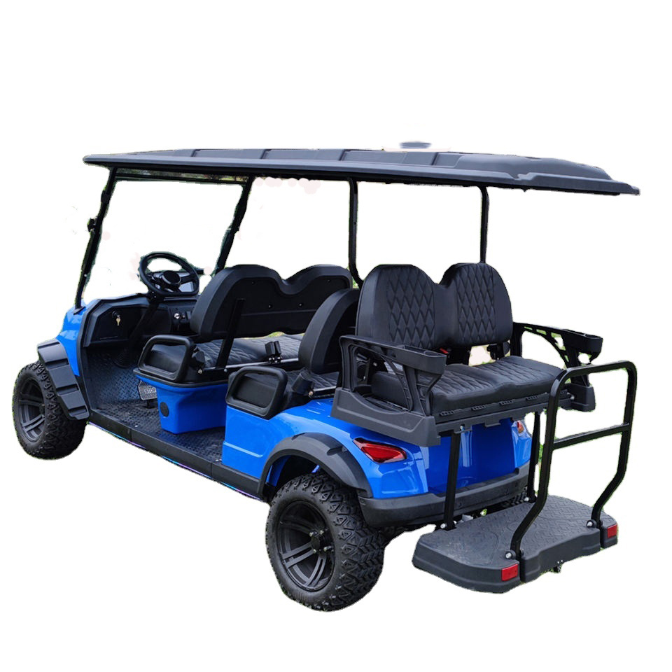 4 Wheel 4+2 seater with off-Road Tire Sightseeing gasoline Golf Vehicle cart