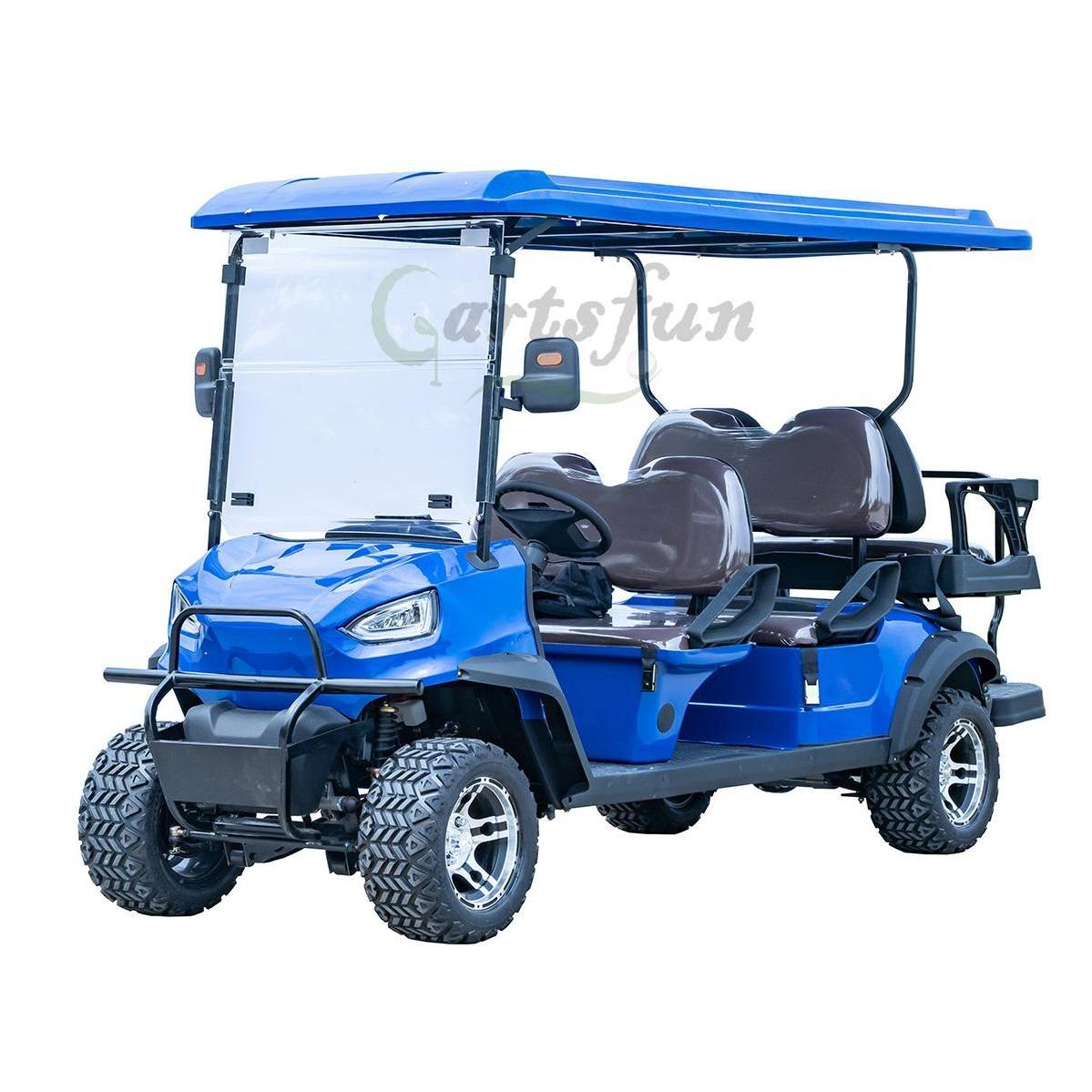 4 Seater Battery Electric Golf Cart for Adults Tourist Bus Club Car Electric Golf Buggy