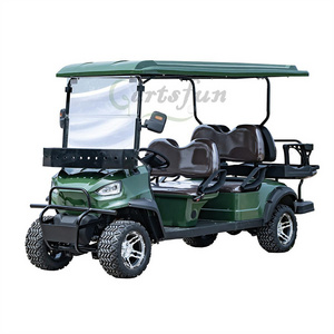 48V Green Dune Buggy 2+2 Seater Electric Golf Cart off Road Buggy for Sale