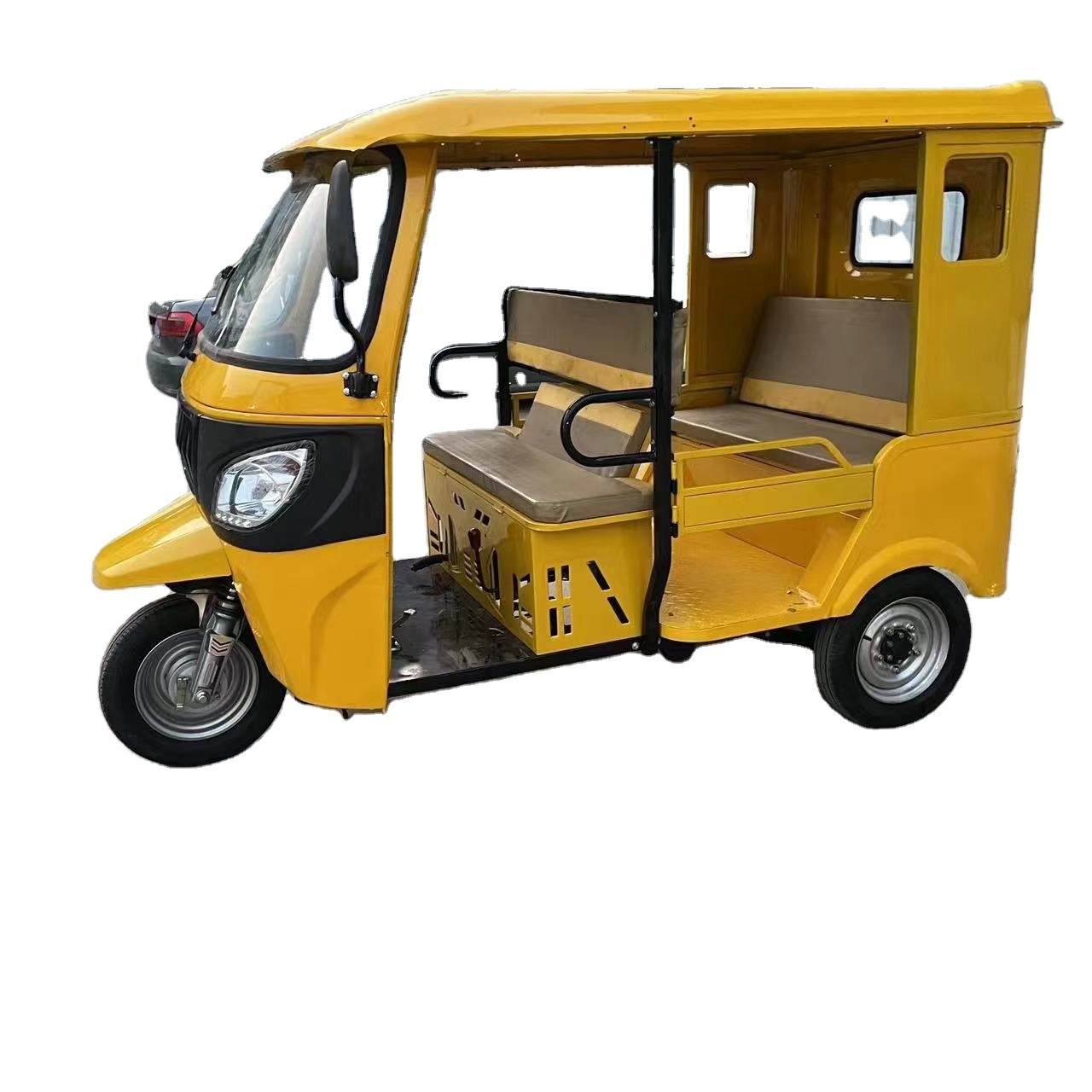 Carsfun 2023 100km Long Range Tuk Tuk India Model Passenger Tricycle Motorcycle 3 Wheel Mobility Auto Rickshaw for Sale