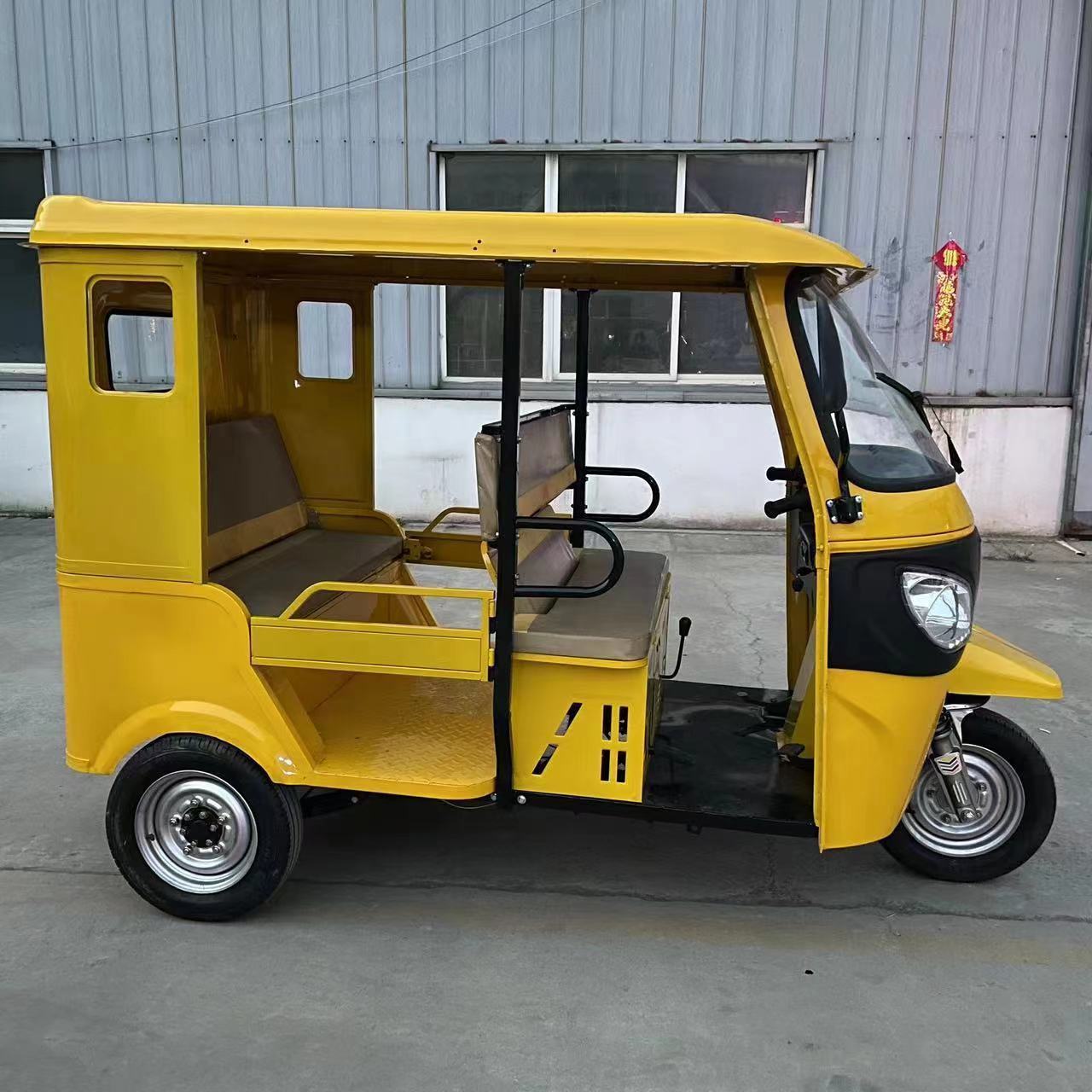 Three Wheeler Rickshaw with Driver Cabin electric Cargo Auto Passenger Motorcycle Tricycle