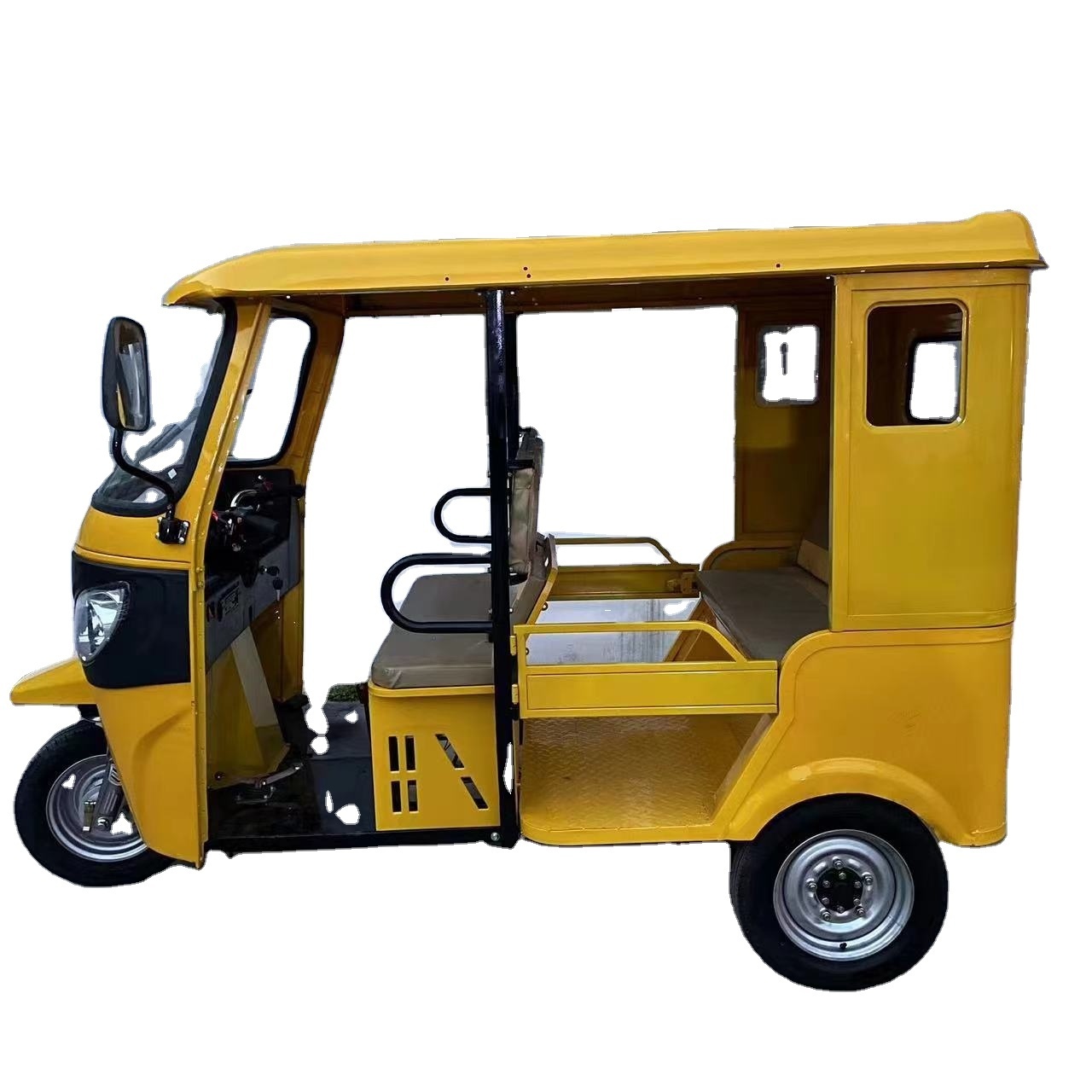 Carsfun 2023 100km Long Range Tuk Tuk India Model Passenger Tricycle Motorcycle 3 Wheel Mobility Auto Rickshaw for Sale