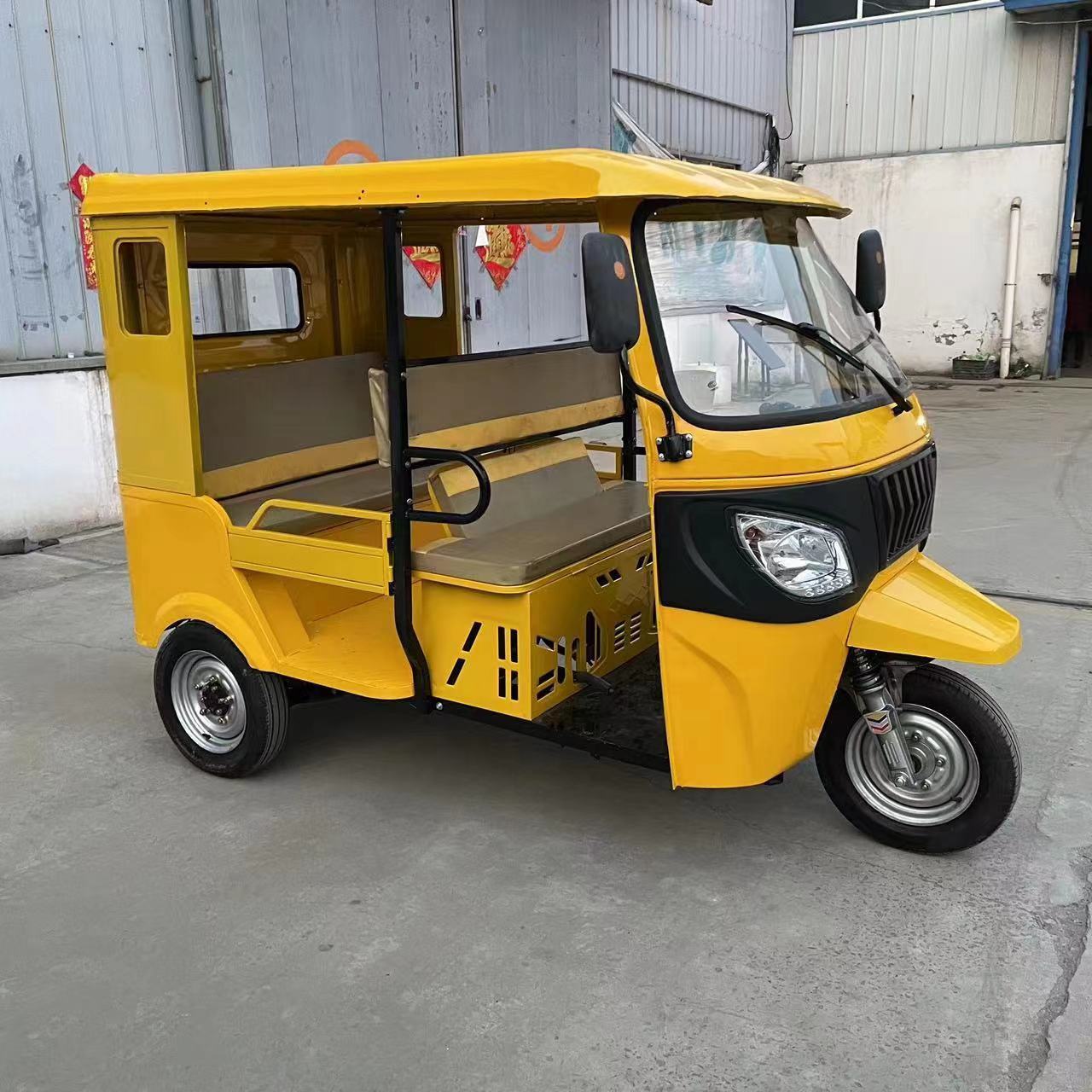 Three Wheeler Rickshaw with Driver Cabin electric Cargo Auto Passenger Motorcycle Tricycle