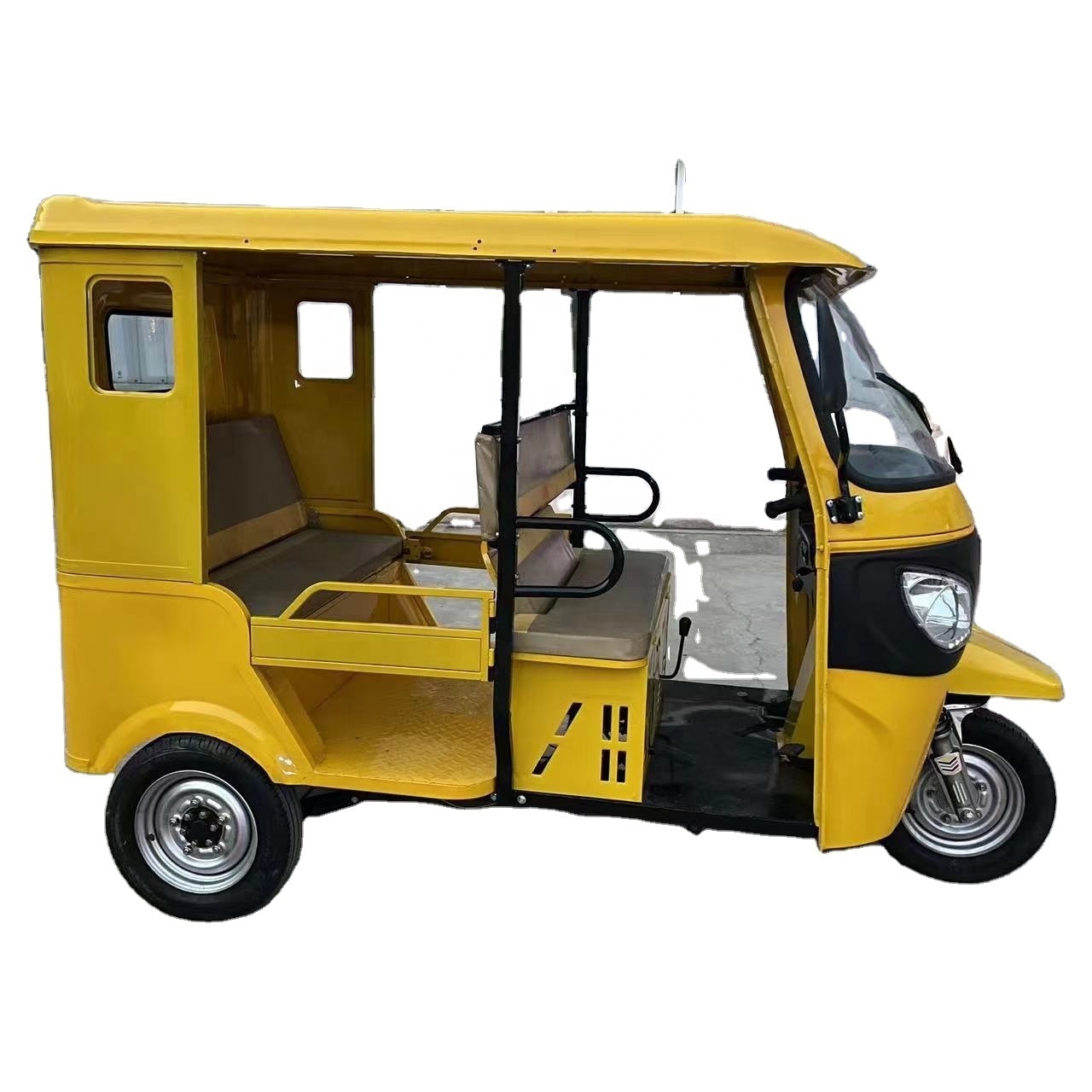 Carsfun 2023 100km Long Range Tuk Tuk India Model Passenger Tricycle Motorcycle 3 Wheel Mobility Auto Rickshaw for Sale