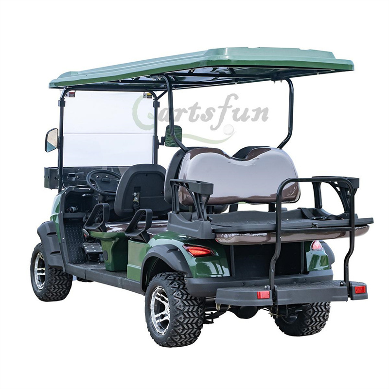 48V Green Dune Buggy 2+2 Seater Electric Golf Cart off Road Buggy for Sale