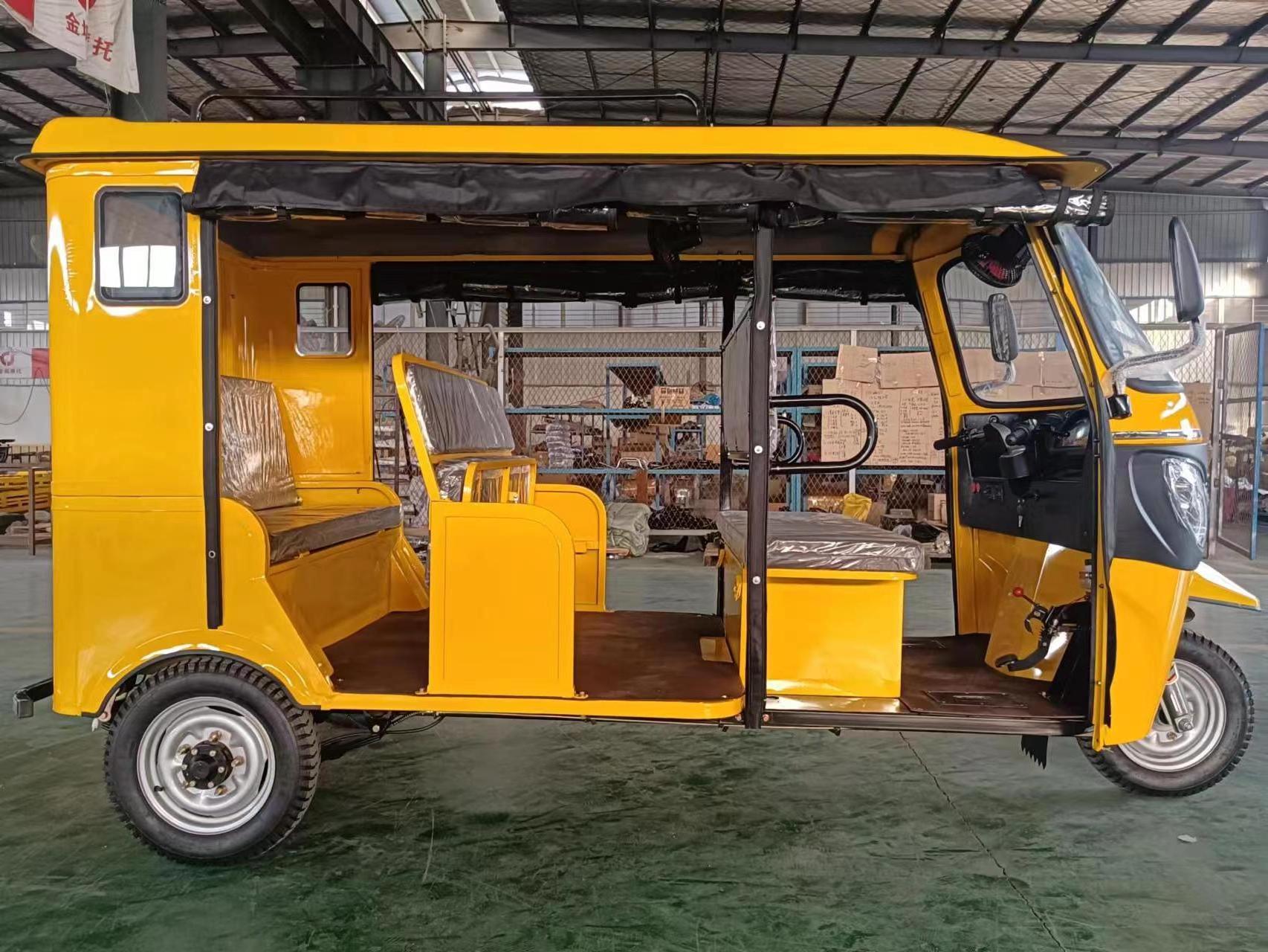 Three Wheeler Rickshaw with Driver Cabin electric Cargo Auto Passenger Motorcycle Tricycle