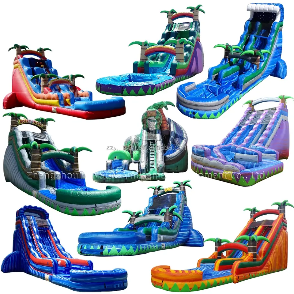 New Design Kids slide inflatable water Pool Play Water Games inflatable bouncer slide Playground water inflatable slide