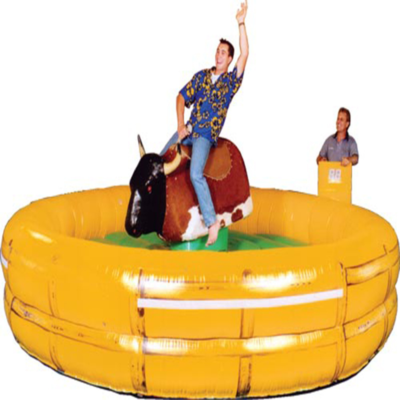 WINSUN Inflatable Bull Ride Game Inflatable Bull Riding Machine Mechanical Bull Riding Toys For Kids