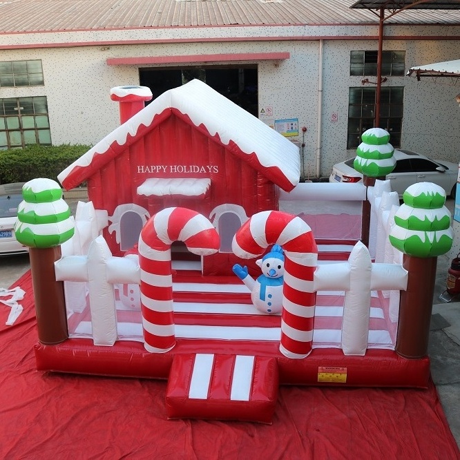 Xmas decoration  christmas inflatable bouncer castle christmas inflatable bounce house commercial