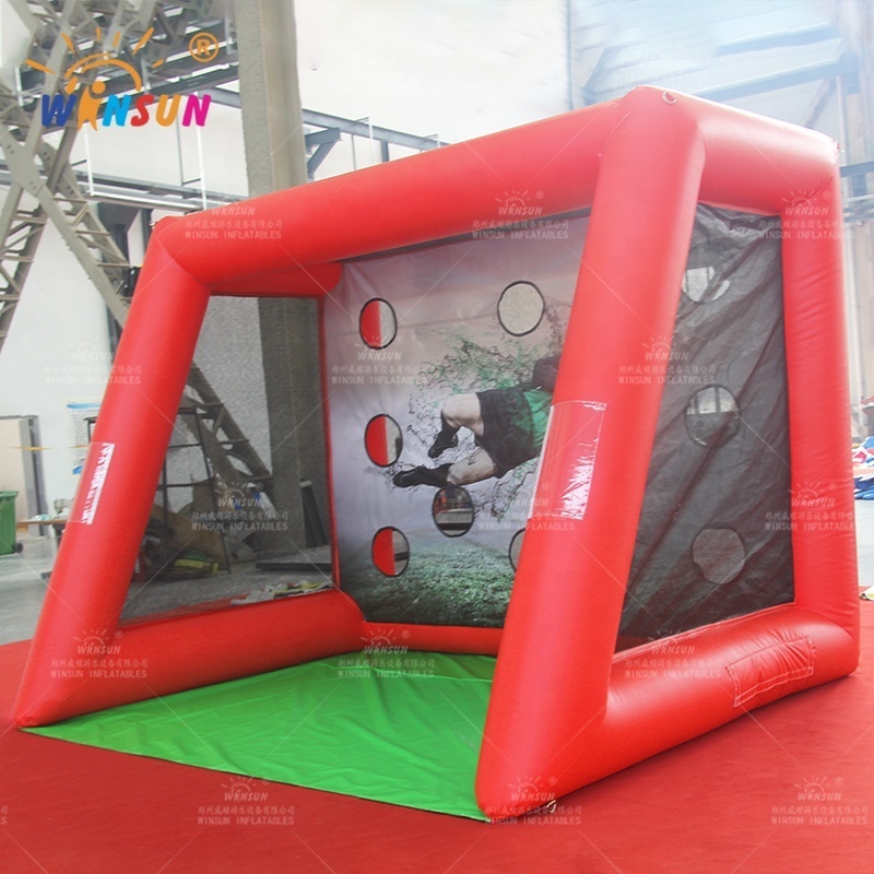 Customized Indoor Amusement Park Football Kids Mini Inflatable Soccer Goal