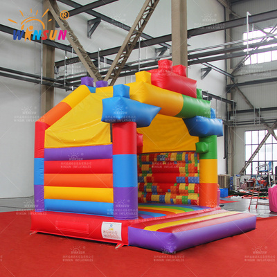 WINSUN  bouncy castle water slide commercial inflatable jumping castles bounce house for sale