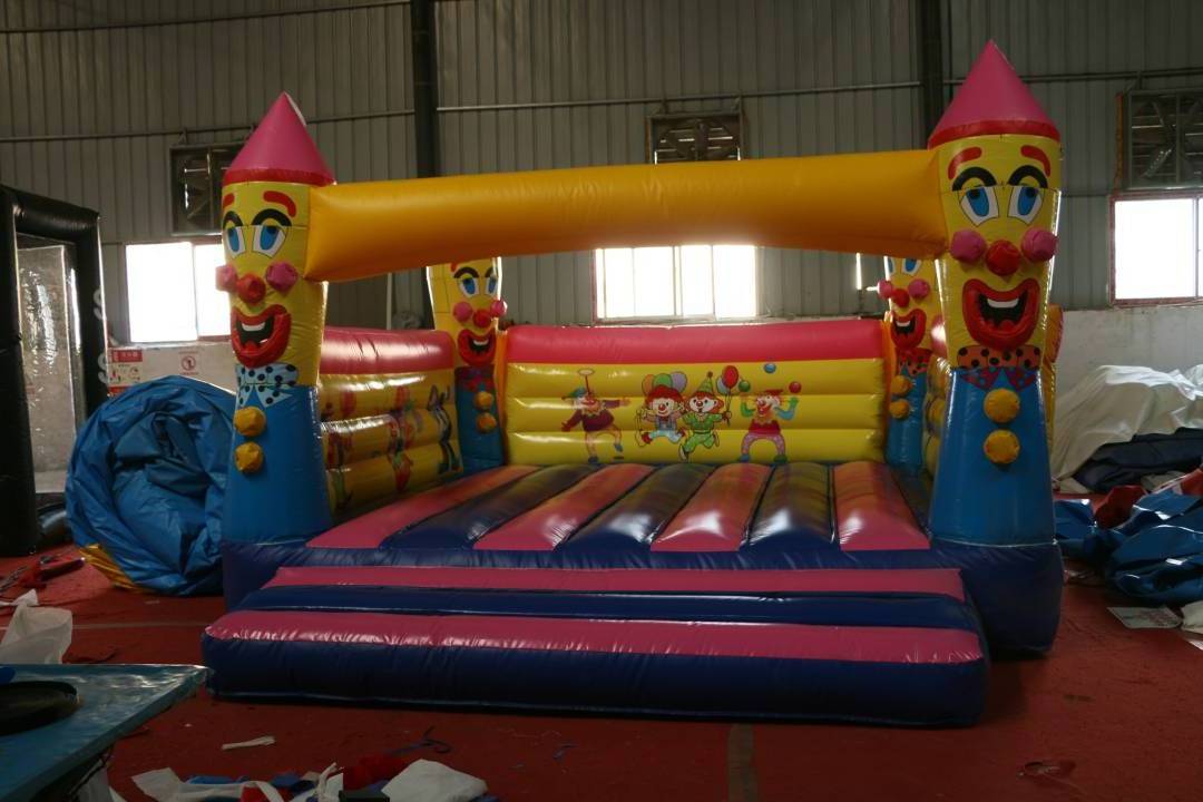 Playground toys commercial inflatable bouncer air jumping bouncing castles Halloween, the Clown inflatable bouncy castle