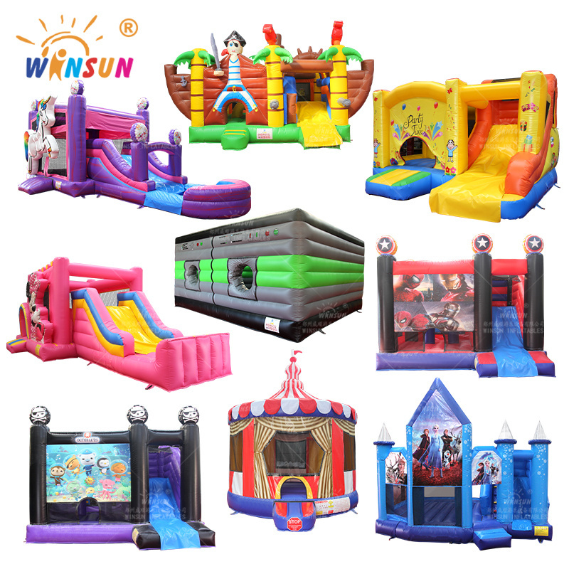 Customized Moonwalk Moon Kid Bouncer Slide Commercial Inflatable Jump Bouncy Castle Bounce House Combo