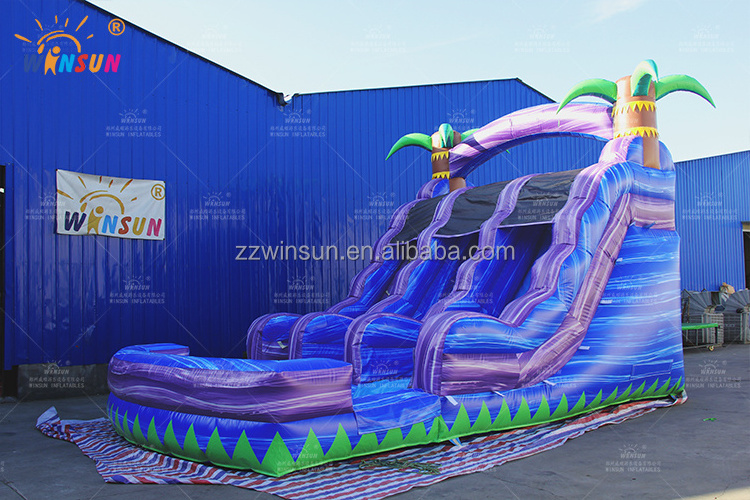 Commercial Big kahuna inflatable Water slides for backyard garden