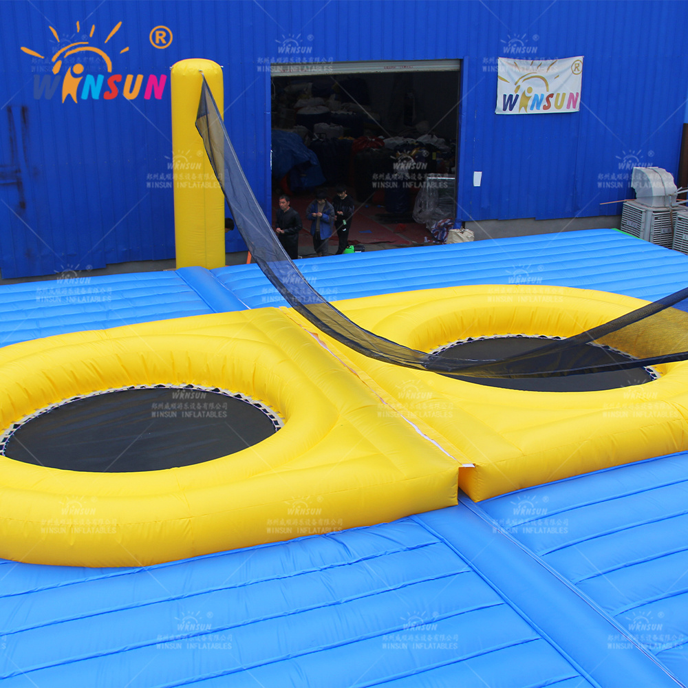 Good quality pvc volleyball field inflatable volleyball court outdoor sports game inflatable volleyball court