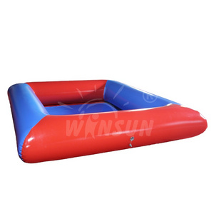 Square shape professional design above ground inflatable swimming pool