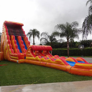 18 Feet Tall Inflatable Surf Pipeline Waterslide Large Inflatable Water Slide