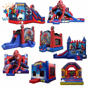 New design spiderman bouncy inflatable castle inflatable bouncer bouncy jumping castle inflatable spiderman bounce house