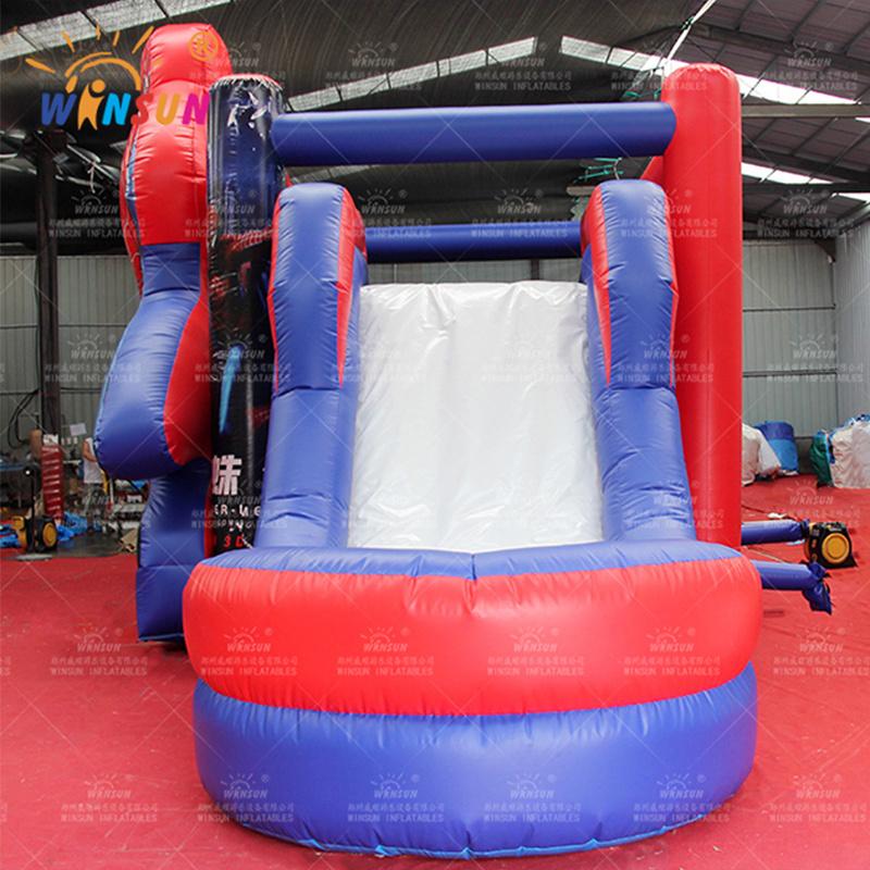 WINSUN inflatable castle bouncy inflatable bouncer with water slide Spiderman Jumping Castle With Slide