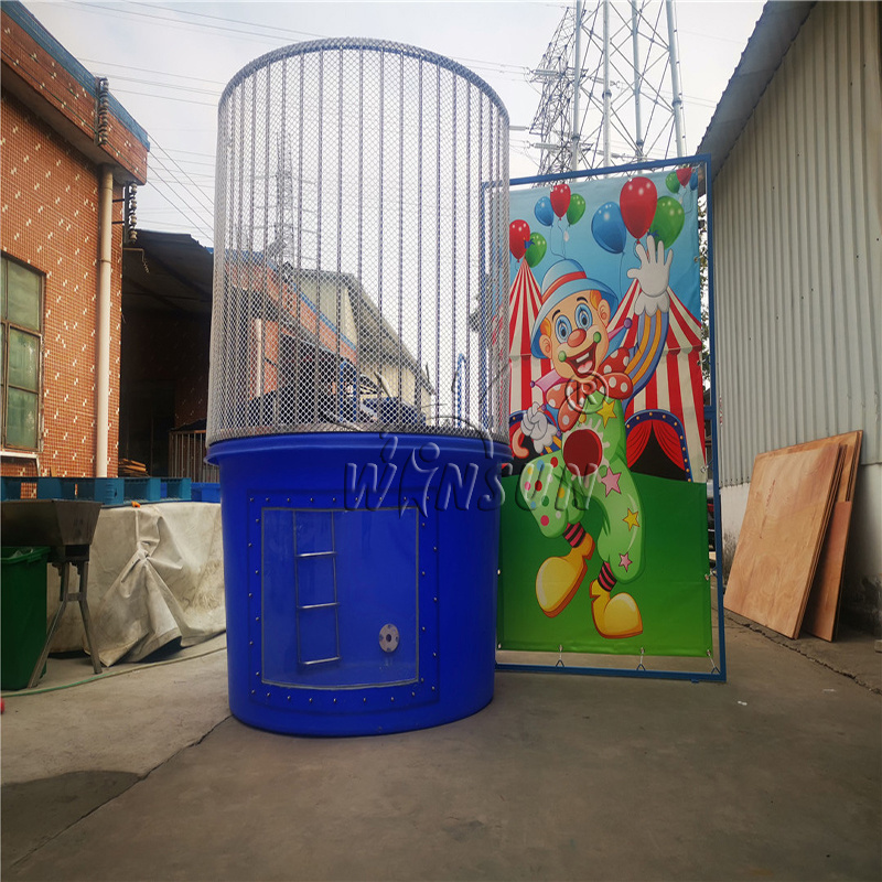 WINSUN Cheap Inflatable Dunk Tank Popular backyard Dunking Machine Dunk Tank Interactive Kids Adults Jeux Gonflables