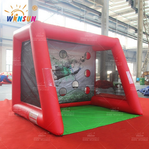 Customized Indoor Amusement Park Football Kids Mini Inflatable Soccer Goal