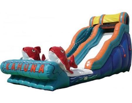 Commercial Big kahuna inflatable Water slides for backyard garden