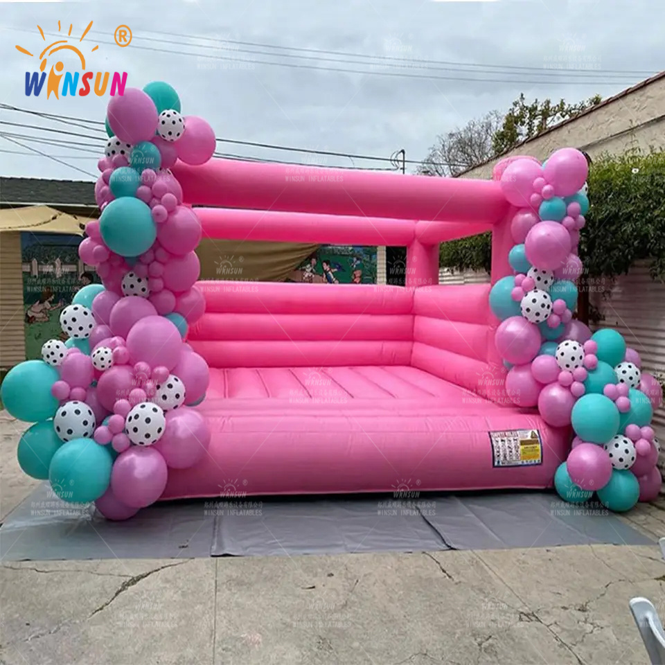 13x13 Party Wedding Bouncy Castle Inflatable Bouncer White Bounce House For Kids Adults Jumping