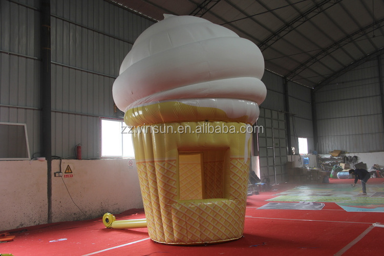 Outdoor Inflatable Ice Cream Kiosks Tent Inflatable Ice Cream Stand Booth for Advertising