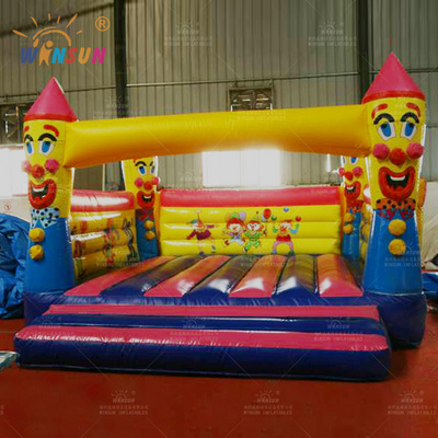 Playground toys commercial inflatable bouncer air jumping bouncing castles Halloween, the Clown inflatable bouncy castle