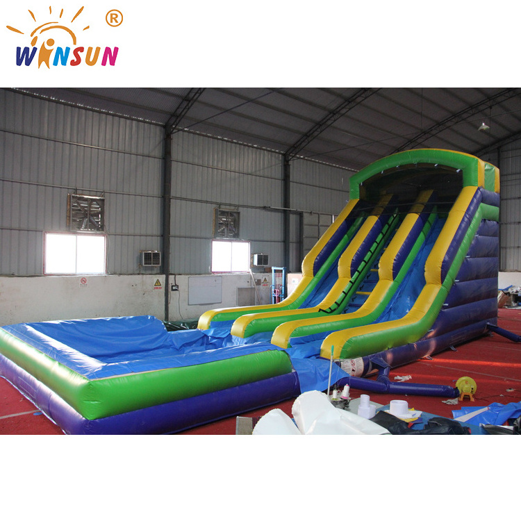 commercial bounce house inflatables water slide double lane inflatable water slide for adult