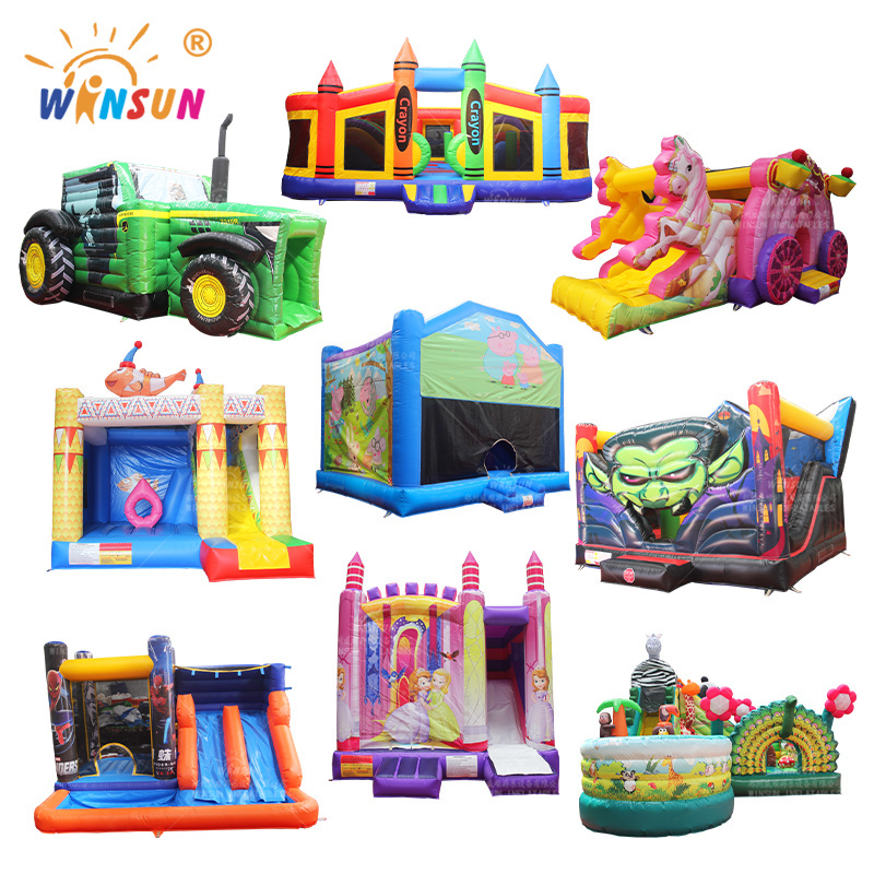 Customized Moonwalk Moon Kid Bouncer Slide Commercial Inflatable Jump Bouncy Castle Bounce House Combo