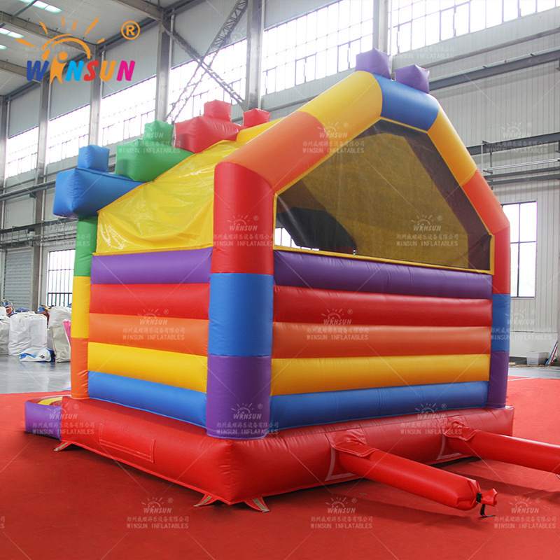 WINSUN  bouncy castle water slide commercial inflatable jumping castles bounce house for sale