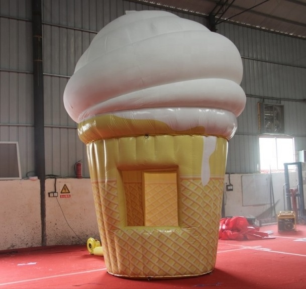 Outdoor Inflatable Ice Cream Kiosks Tent Inflatable Ice Cream Stand Booth for Advertising