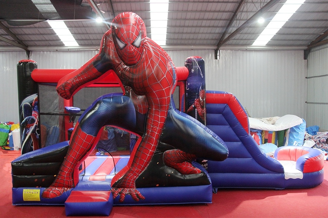 9m Spiderman Inflatable bounce house jumping castle combo inflatable jumper for kids