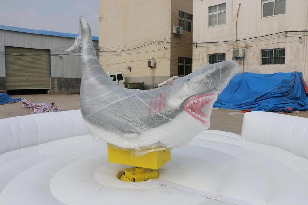 New arrival Inflatable Mechanical Rodeo Shark Inflatable party games for sale