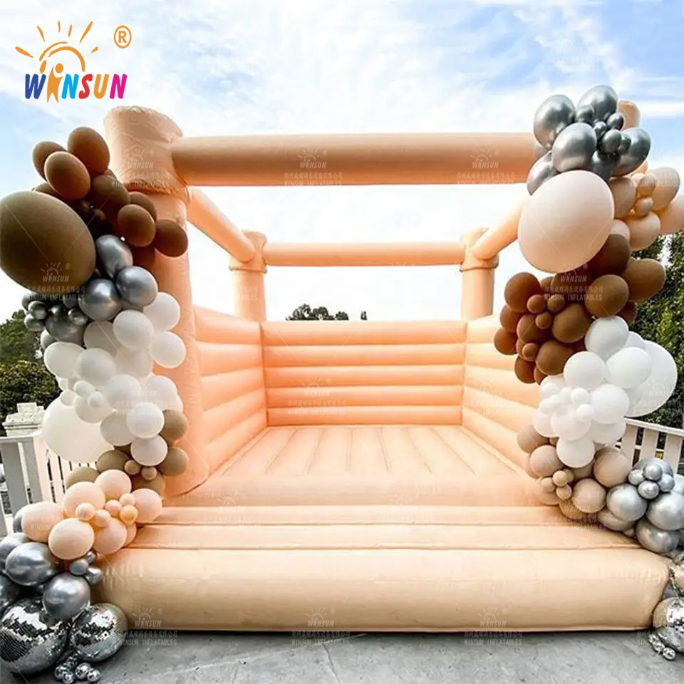 13x13 Party Wedding Bouncy Castle Inflatable Bouncer White Bounce House For Kids Adults Jumping