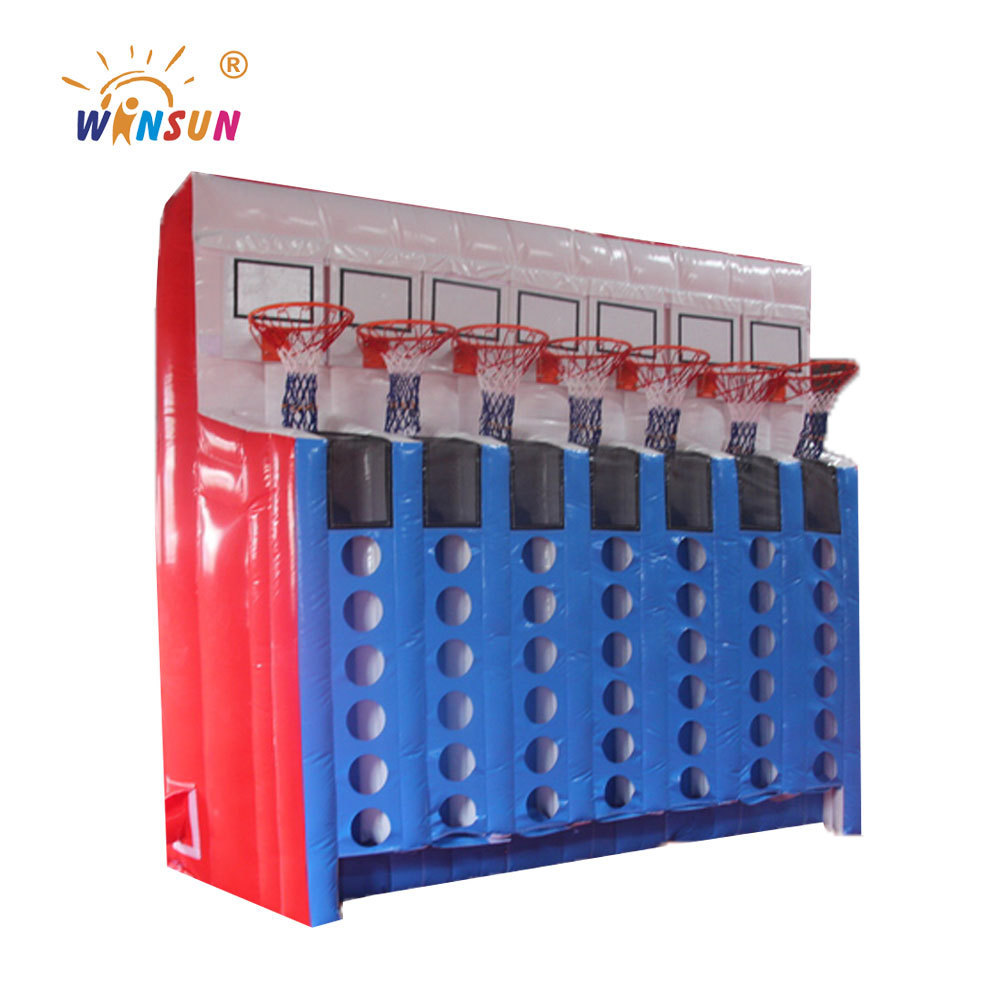 Popular inflatable  basketball connect four game,adults basketball shooting game connect four basketball game