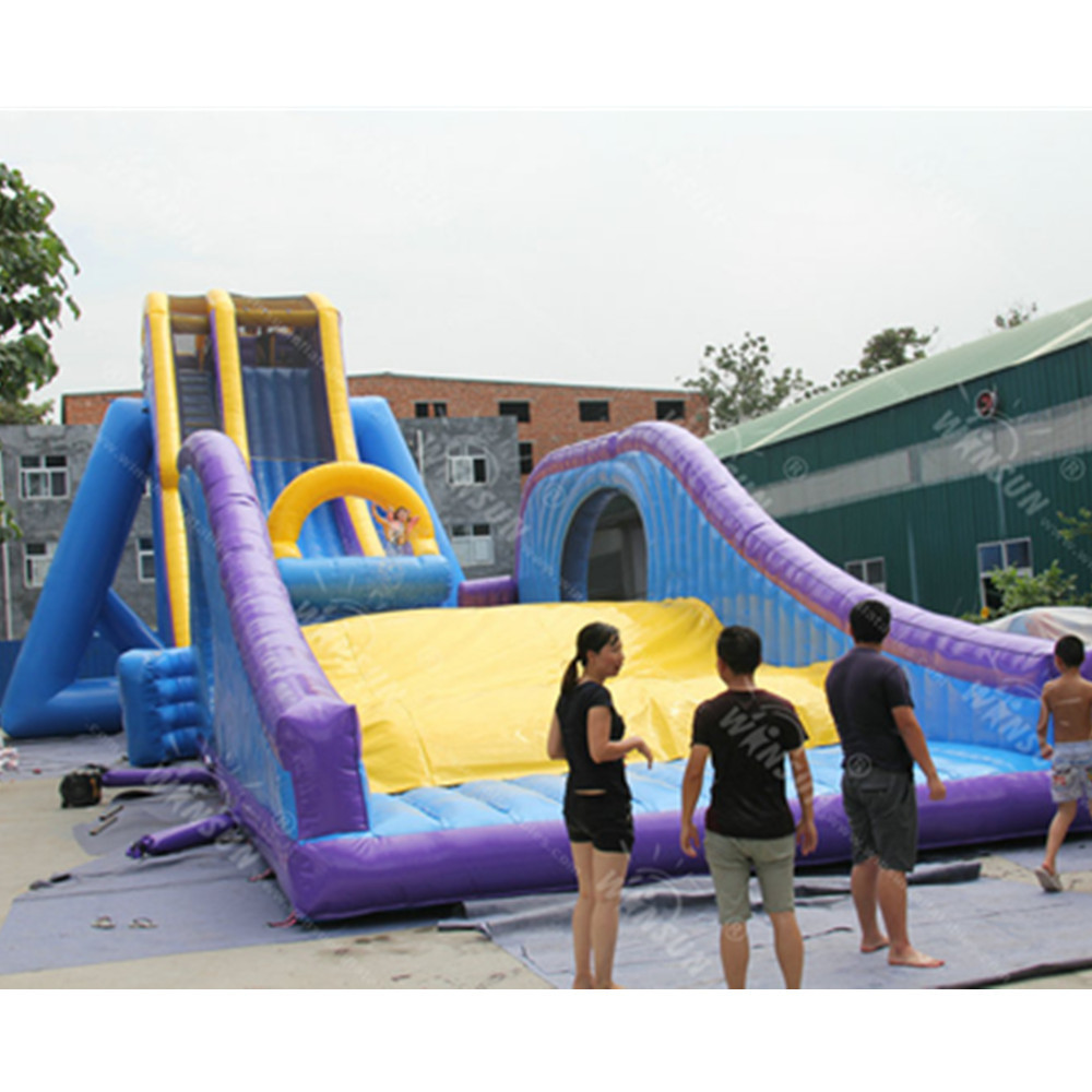 43'H  drop kick inflatable water slide, scraper water slide,inflatable water slide for sale