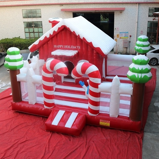 Xmas decoration  christmas inflatable bouncer castle christmas inflatable bounce house commercial