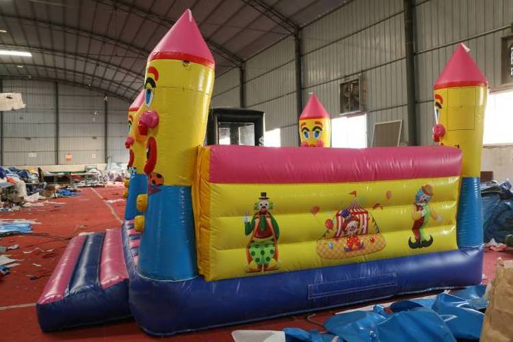 Playground toys commercial inflatable bouncer air jumping bouncing castles Halloween, the Clown inflatable bouncy castle