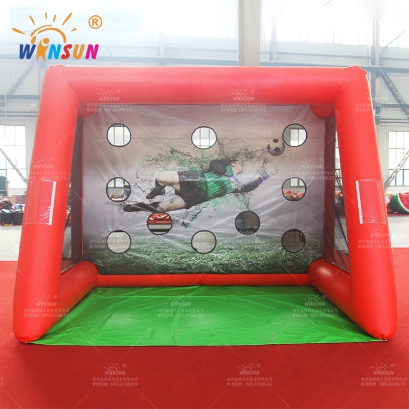 Customized Indoor Amusement Park Football Kids Mini Inflatable Soccer Goal