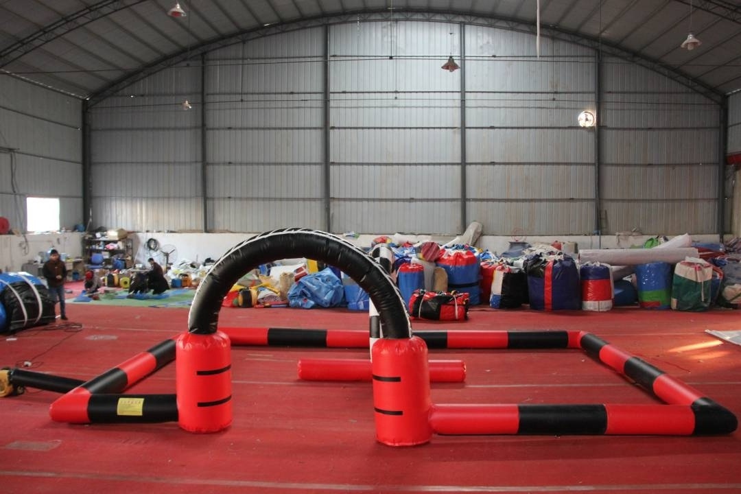 Outdoor Inflatable Track Race For Bumper Car Game Small Indoor Inflatable Race Track