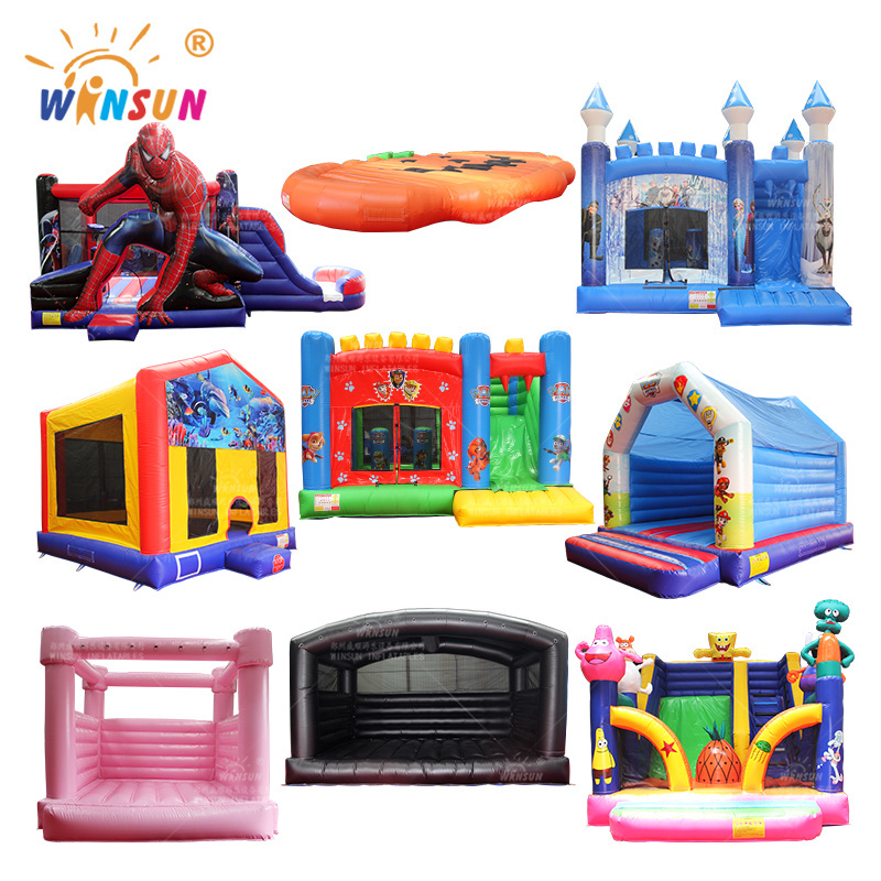 Customized Moonwalk Moon Kid Bouncer Slide Commercial Inflatable Jump Bouncy Castle Bounce House Combo