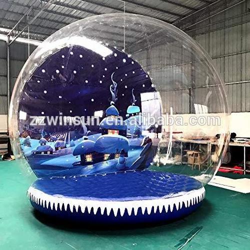 Giant inflatable snow globe,inflatable human size snow globe for sale