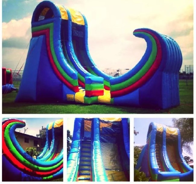 Winsun Inflatable Water Slide Adults Inflatable Jumping Castle Bounce House Slide Inflatable Rampage Half Pipe Slide