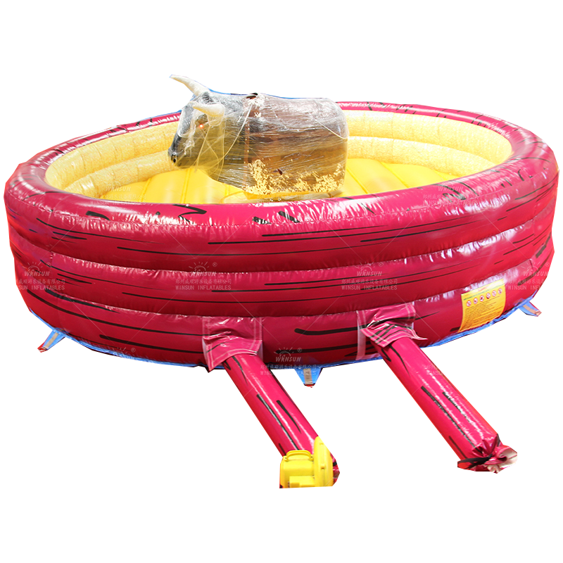 WINSUN Inflatable Bull Ride Game Inflatable Bull Riding Machine Mechanical Bull Riding Toys For Kids