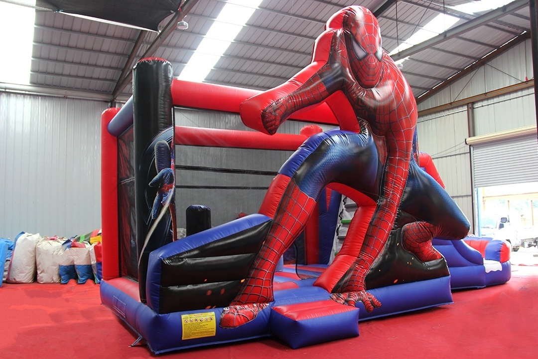 9m Spiderman Inflatable bounce house jumping castle combo inflatable jumper for kids