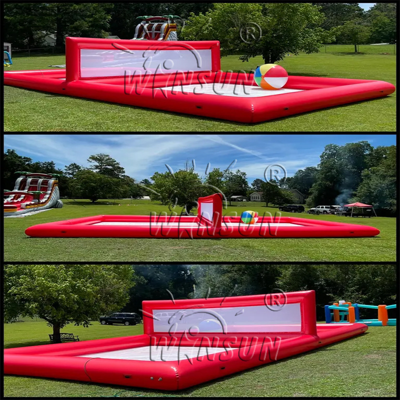 WINSUN Inflatable Water Volleyball Court Inflatable Volleyball Court Inflatable Volleyball Court For Sale