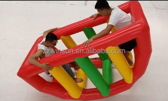 hot sale amusement park inflatable air viking for kids air seesaw for sale air bouncer